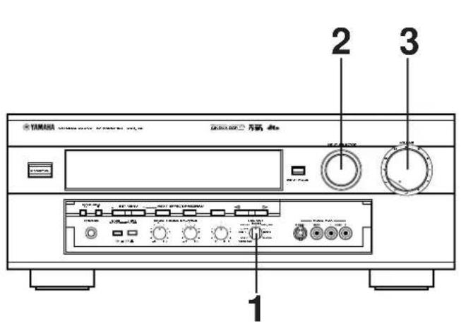 YAMAHA DSPA2 - ■ Inspelning av programkällan till kassettdäck (eller MD-spelare) - 1