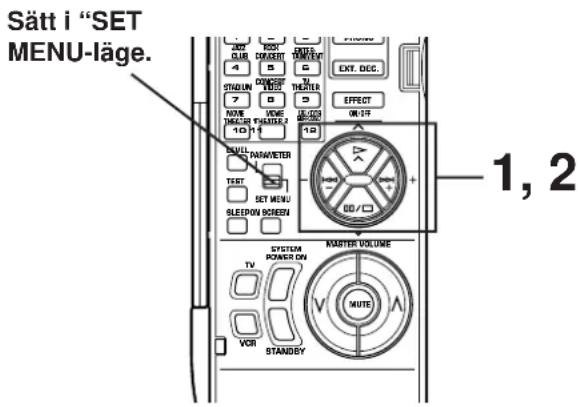 YAMAHA DSPA2 - ■ Installningsandringar och justeringar - 2