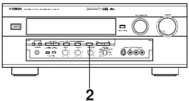 YAMAHA DSPA2 - Afspelen van een bron met gebruik van een effect van de digitale geluidsveldprocessor (DSP) - 1