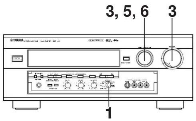YAMAHA DSPA2 - ■ Inspelning frän en programkälla på band (eller MD-spelare) medan du lyssnar på (eller tittar på) en annan programkälla - 1
