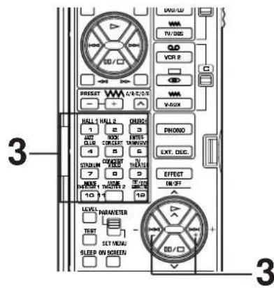 YAMAHA DSPA2 - Bij bediening vanaf de afstandbediening: - 3