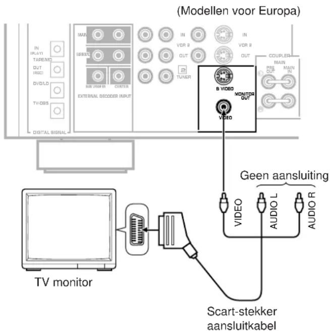 YAMAHA DSPA2 - Voor aansluiting op een TV monitor die voor de signaalinvoer gebruik maakt van een 21-polige stekker - 1