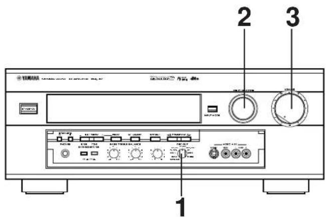 YAMAHA DSPA2 - ■ Grabación de la fuente reproduceda a la cinta (o minidisco) - 1