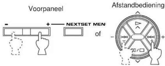 Voorpaneel NEXTSET MEN of Afstandbediening