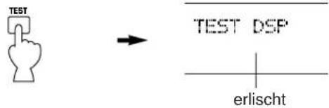 TEST → TEST DSP erlischt