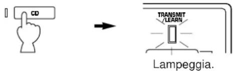CD TRANSMIT /LEARN Lampeggia.