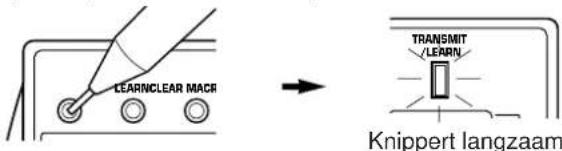 LEARN CLEARN MACR TRANSMIT /LEARN Knippert langzaam