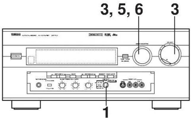 YAMAHA DSPA1 - Enregistrement d'une source sur une bande magnétique (ou un minidisque) tout en écoutant (ou visionnant) une autre source) - 1
