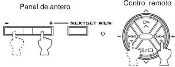 Panel delantero NEXTSET MEN 0 Control remoto