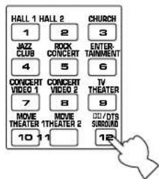 HALL 1 HALL 2 1 2 CHURCH JAZZ CLUB ROCK CONCERT VIDEO 1 CONCERT VIDEO 2 CONCERT 7 MOVIE THEATER 1 THEATER 2 10 11 12 ENTER- TAINMENT 6 TV THEATER 9 DOS SURROUND