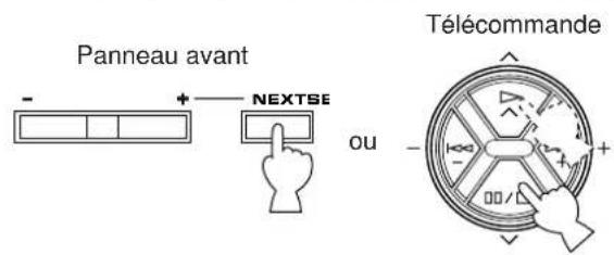 Panneau avant NEXTSE ou Télécommande