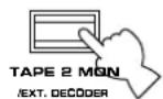 YAMAHA DSPA1 - To select the tape deck connected to this unit's TAPE 2 terminals or the source connected to this unit's EXTERNAL DECODER INPUT terminals as the input source. - 1