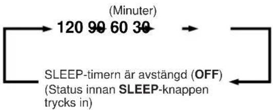 YAMAHA DSPA1 - Att ställa in insomningstid - 4