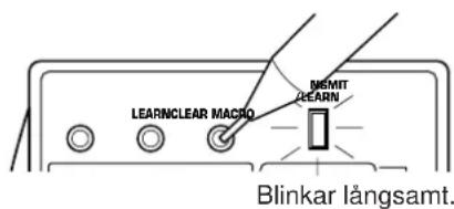 LEARNCLEAR MACNO BIMIT CLEAR Blinkar långsamt.