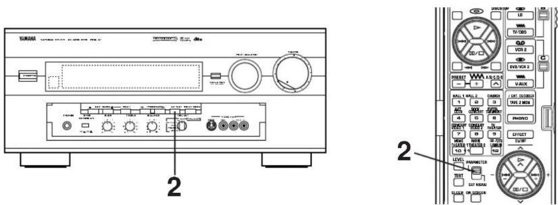 YAMAHA DSPA1 - PLAYING A SOURCE WITH AN EFFECT OF THE DIGITAL SOUND FIELD PROCESSOR (DSP) - 1