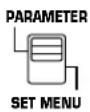 YAMAHA DSPA1 - Set the PARAMETER/SET MENU switch to the PARAMETER position. - 1