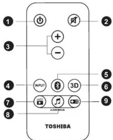 TOSHIBA SBW10 - Fernbedienung - 1