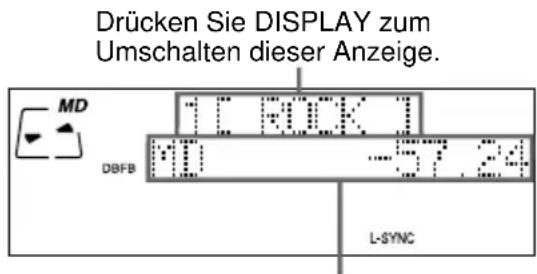 SONY DHCMD595 - Verwendung des Displays - 2