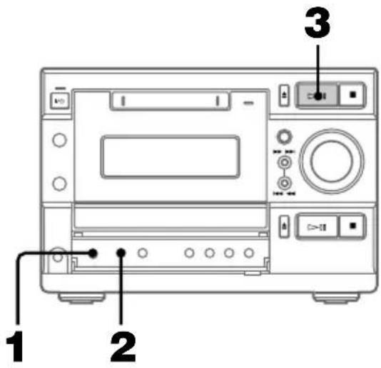 SONY DHCMD595 - MD-muziekstukken in willekeurige volgorde afspelen — SHUFFLE-afspeelfunctie - 1