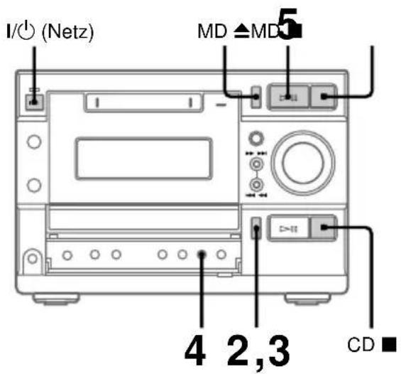 SONY DHCMD595 - Aufnahme einer CD auf eine MD - 1