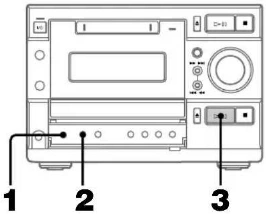 SONY DHCMD595 - CD-muziekstukken in willekeurige volgorde afspelen — SHUFFLE-afspeelfunctie - 1