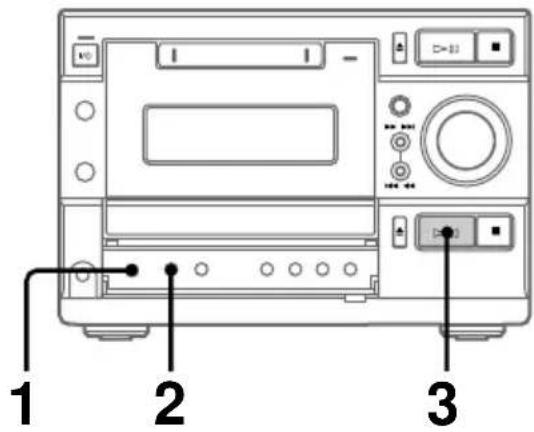 SONY DHCMD595 - Lecture des plages d'un CD dans un ordre aléatoire — Lecture aléatoire - 1