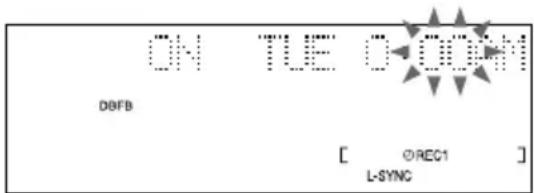 SONY DHCMD595 - Programmez l'heure de début d'enregistrement. - 1