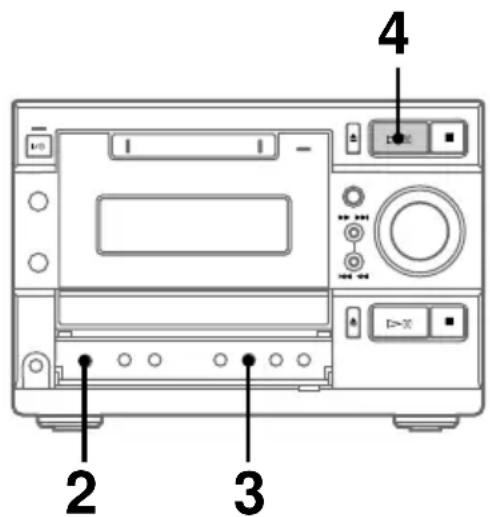 SONY DHCMD595 - Manuelle Aufnahme auf eine MD — Manuelle Aufnahme - 1