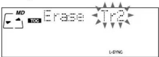 SONY DHCMD595 - Wissen van één muziekstuk (functie Track Erase) - 3