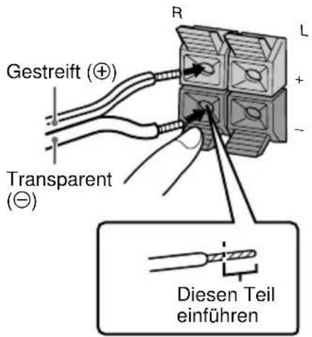 SONY DHCMD595 - Schließen Sie die Lautsprecher an. - 1