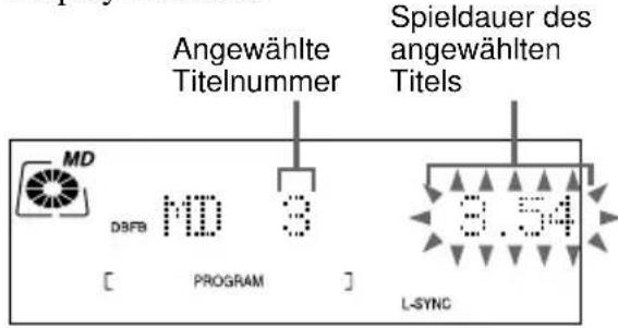 SONY DHCMD595 - Programmieren von MD- Titeln — Program Play - 2