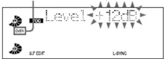 SONY DHCMD595 - Druk herhaald op - of + om het opnameniveau te veranderen. - 1