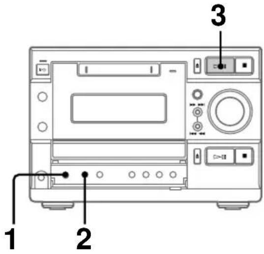 SONY DHCMD595 - Lecture des plages d'un MD dans un ordre aléatoire — Lecture aléatoire - 1