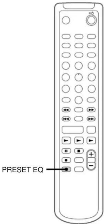 SONY DHCMD595 - Sélection du menu Preset Equalizer - 1