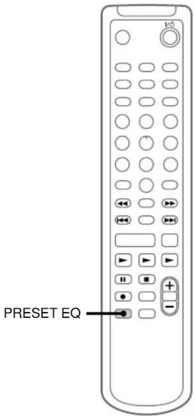SONY DHCMD595 - Wahl des Preset Equalizer-Menüs - 1