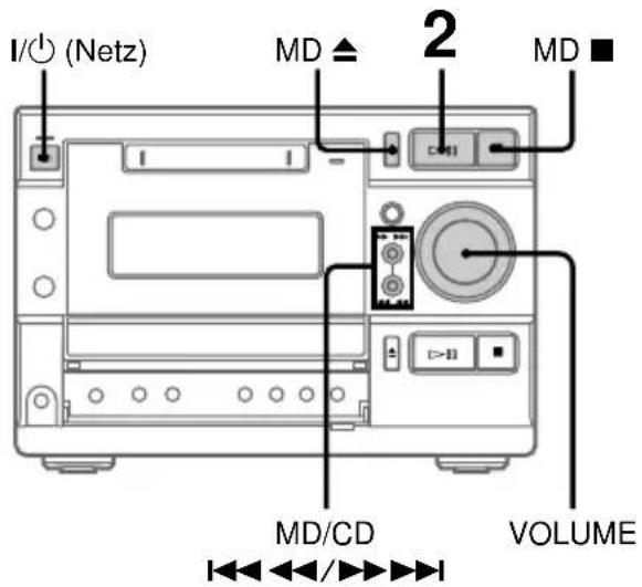 SONY DHCMD595 - Wiedergabe einer MD - 1