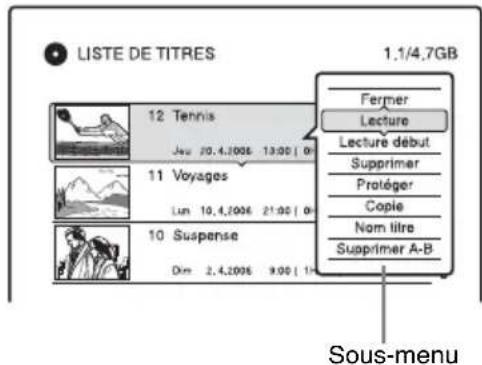SONY DARX1 - Sélectionnez un titre et appuyez sur - 2