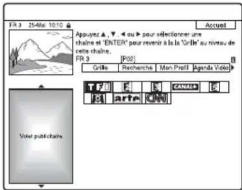 SONY DARX1 - Pour sélectionner une chaîne rapidement à l'aide des logos de chaîne - 1