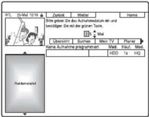 SONY DARX1 - Drücken Sie die grüne Taste („Manuell“). - 1