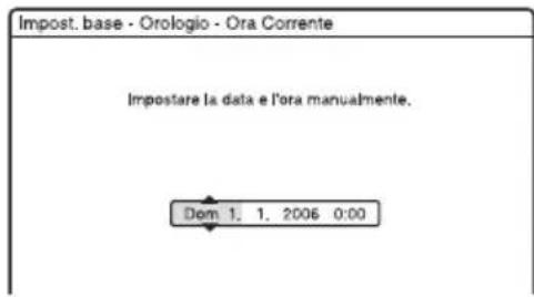SONY DARX1 - ◆ Per impostare manualmente l'orologio - 2