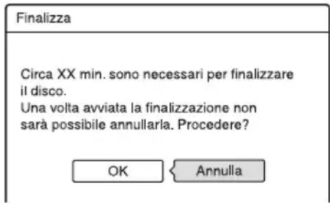 SONY DARX1 - Quindi selezionare “Finalizza” e premere - 1