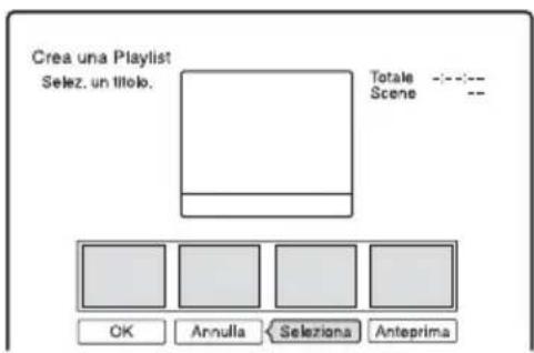 SONY DARX1 - Premere OPTIONS per selezionare “Crea una Playlist” e premere - 1