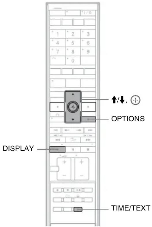 SONY DARX1 - Visualizzazione del tempo di riproduzione/ tempo rimanente e delle informazioni sulla riproduzione - 2