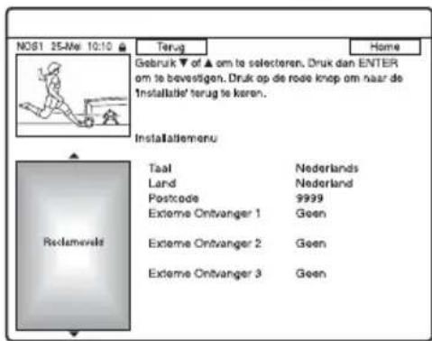 SONY DARX1 - Kies "Basisinstellingen" met behulp van ↑/↓ en druk daarna op ⊕ - 1