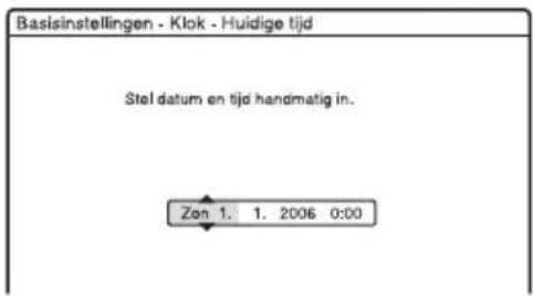 SONY DARX1 - ◆ De klok handmatig instellen - 2