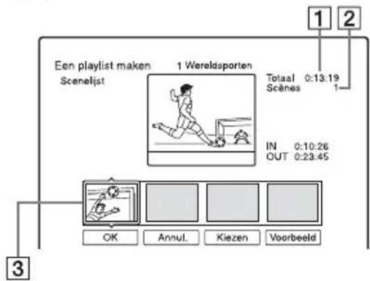 SONY DARX1 - Na het toevoegen van de scènes, drukt u op ↓. - 1