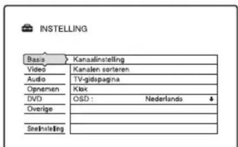 SONY DARX1 - Analoge programmaposities van PAY-TV/Canal Plus instellen - 3