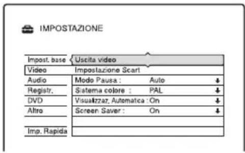 SONY DARX1 - Impostazioni video (Video) - 1
