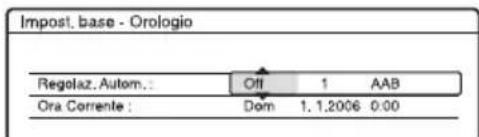 SONY DARX1 - Regolaz. Autom. (Impostazione automatica dell'orologio) - 1