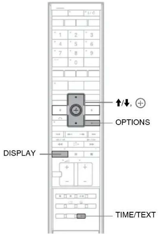 SONY DARX1 - Anzeigen der Spielzeit/Restzeit und der Wiedergabe-Informationen - 2